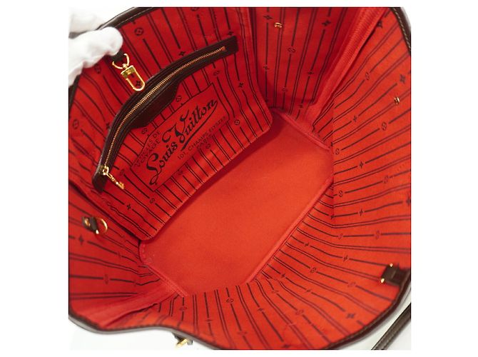 Borsa Tote Louis Vuitton Damier Neverfull MM Damier ebene - vista 4