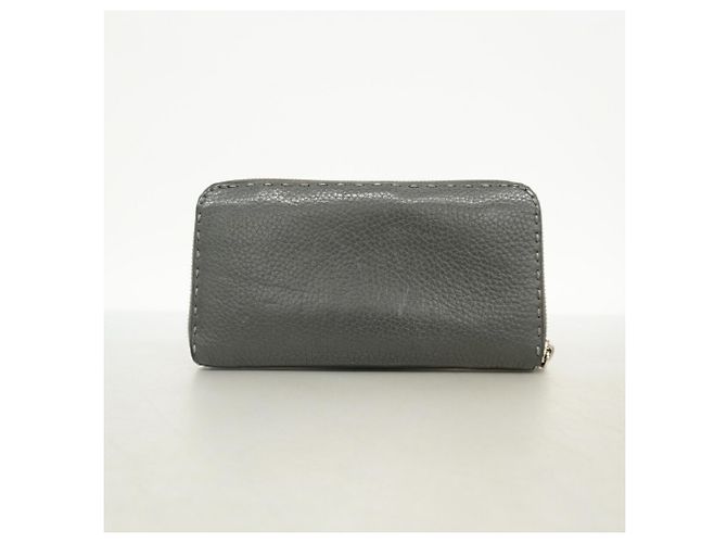 Fendi Leder-Langbrieftasche Schwarz - Ansicht 10