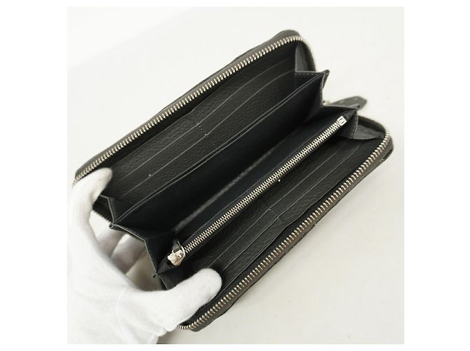 Fendi Leder-Langbrieftasche Schwarz - Ansicht 3