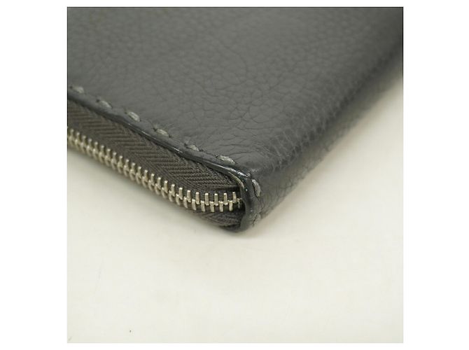 Fendi Leder-Langbrieftasche Schwarz - Ansicht 5