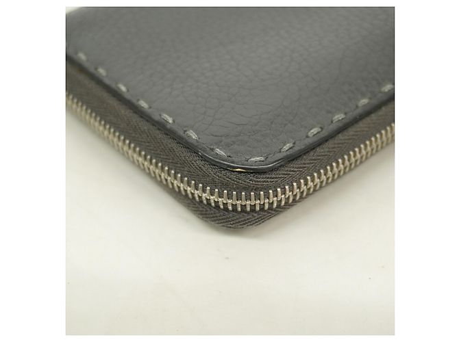 Fendi Leder-Langbrieftasche Schwarz - Ansicht 6