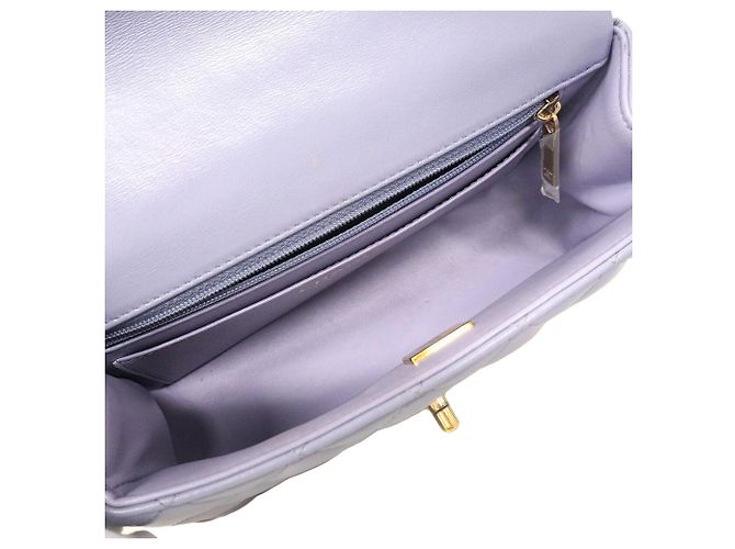 Borsa a tracolla con catena Chanel Matelassé Porpora - vista 4