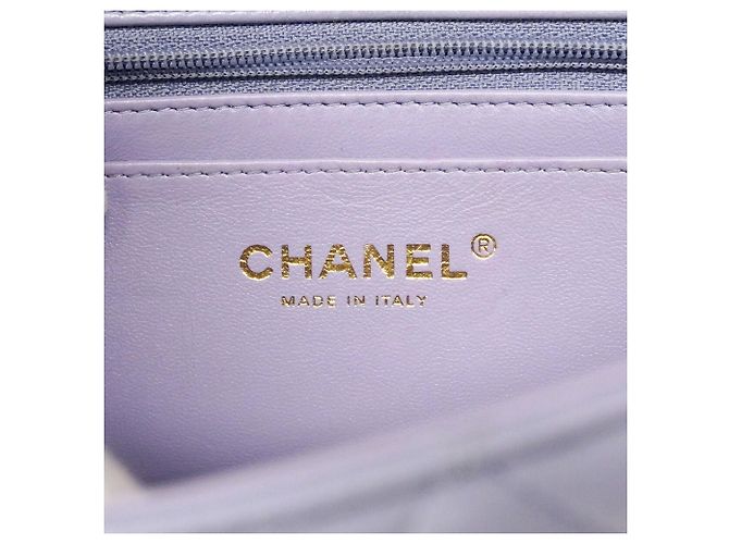 Borsa a tracolla con catena Chanel Matelassé Porpora - vista 5