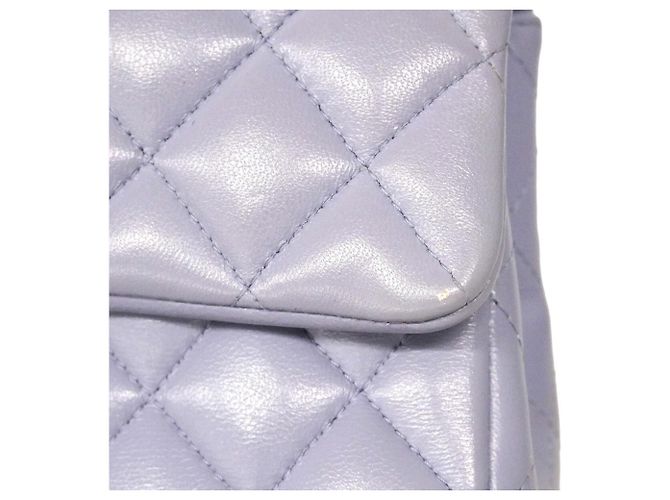 Borsa a tracolla con catena Chanel Matelassé Porpora - vista 6