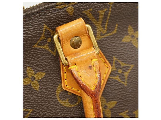 Borsa a mano Louis Vuitton Alma Monogram Marrone - vista 9