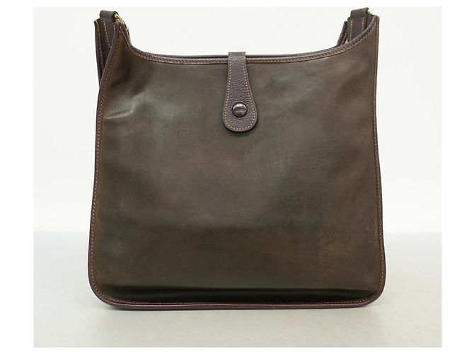 Hermès Borsa a tracolla Hermes Evelyne 1GM Marrone scuro - vista 11