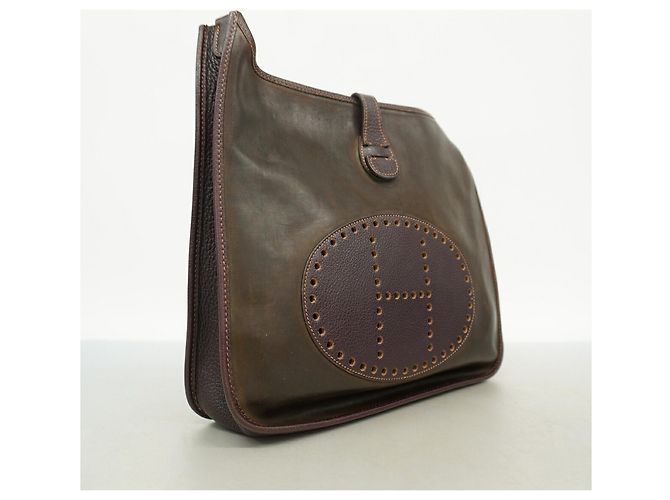 Hermès Borsa a tracolla Hermes Evelyne 1GM Marrone scuro - vista 2