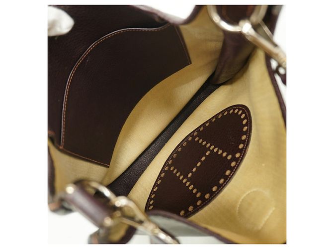 Hermès Borsa a tracolla Hermes Evelyne 1GM Marrone scuro - vista 4