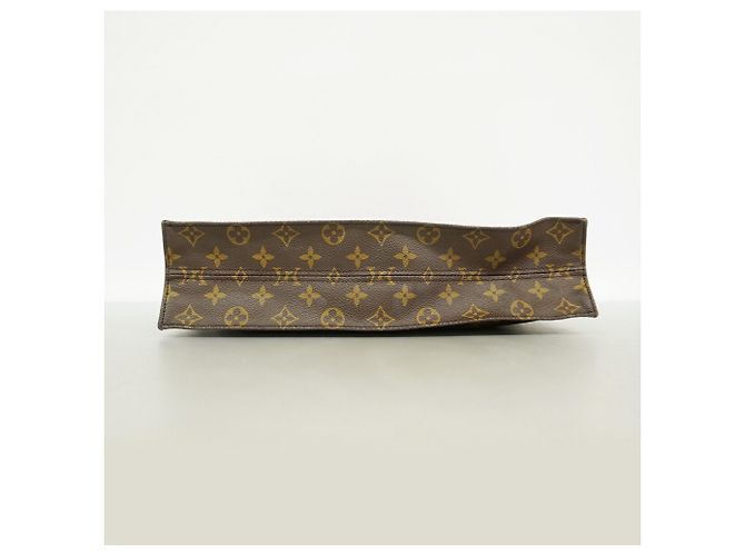 Borsa Tote Louis Vuitton Monogram Sac Plat Marrone - vista 3
