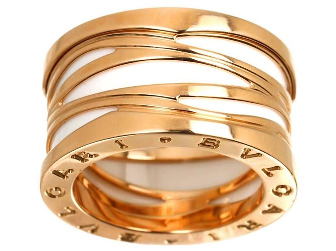Bulgari Anello Bvlgari B-zero1 Legend Bianco D'oro - vista 2