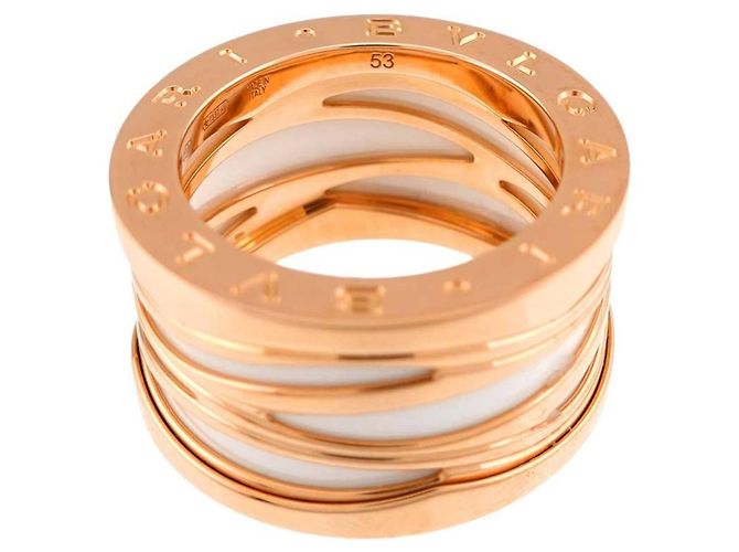 Bulgari Anello Bvlgari B-zero1 Legend Bianco D'oro - vista 4
