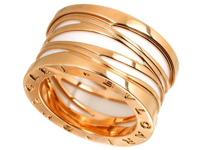 Bulgari Anello Bvlgari B-zero1 Legend Bianco D'oro - vista 6