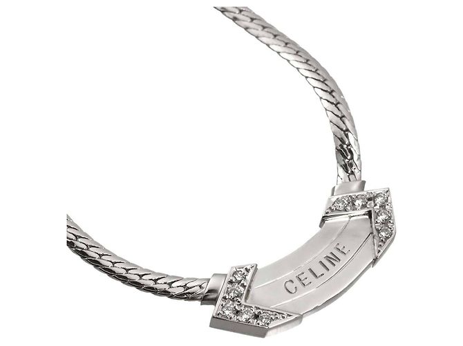 Céline Collana con pendente in diamanti Celine Argento - vista 3