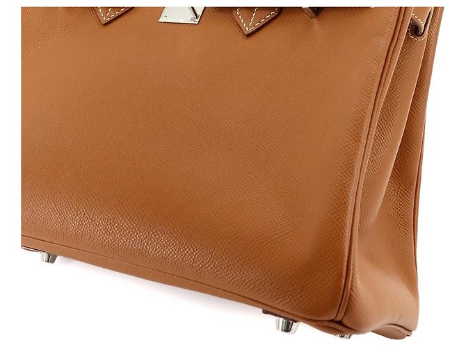 Hermès Borsa Hermes Birkin 30 Epsom Gold D'oro - vista 10