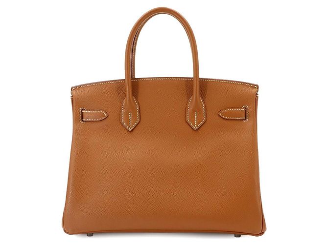 Hermès Borsa Hermes Birkin 30 Epsom Gold D'oro - vista 3