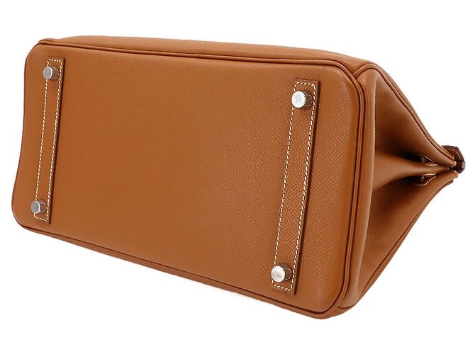 Hermès Borsa Hermes Birkin 30 Epsom Gold D'oro - vista 5