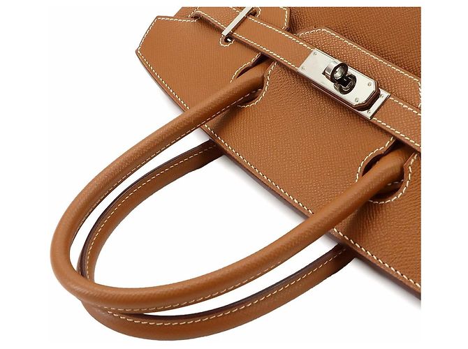 Hermès Borsa Hermes Birkin 30 Epsom Gold D'oro - vista 6