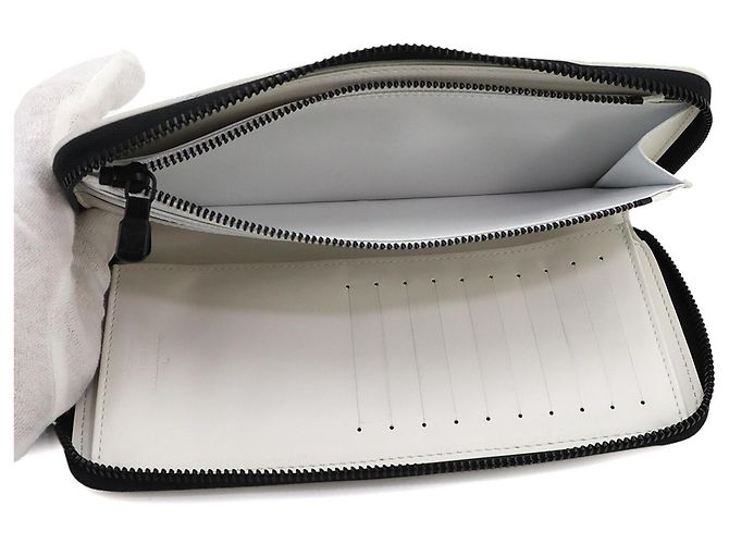 Cartera Zippy Louis Vuitton Monogram Shadow Negro Blanco Azul marino Monograma - vista 8