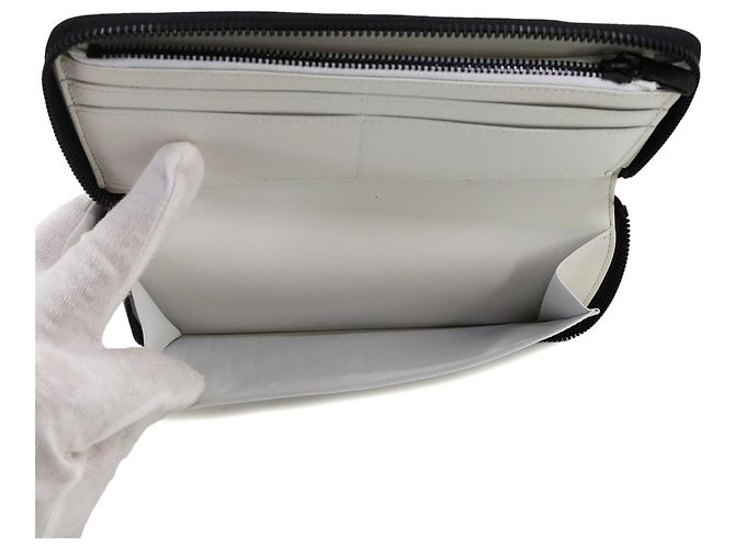 Cartera Zippy Louis Vuitton Monogram Shadow Negro Blanco Azul marino Monograma - vista 9