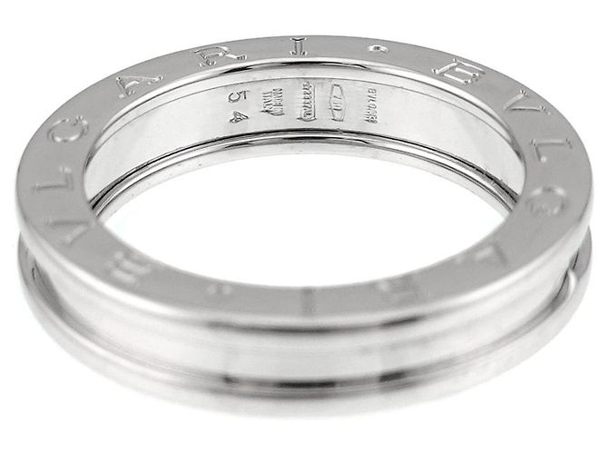 Bulgari Anello a Fascia Bvlgari B.zero1 in Oro Bianco 18K - vista 2