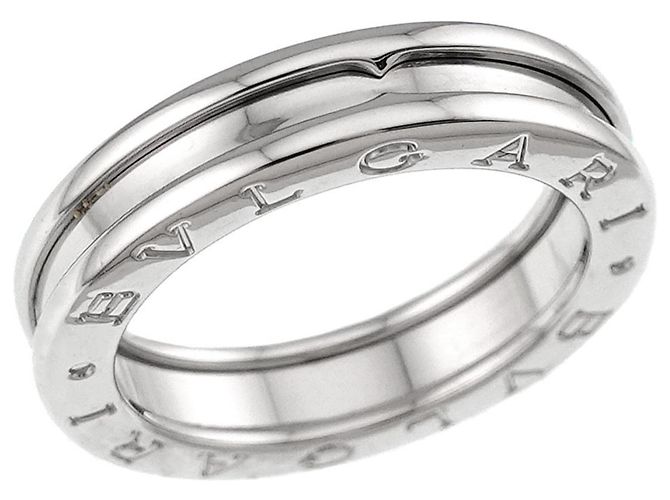Bulgari Anello a Fascia Bvlgari B.zero1 in Oro Bianco 18K - vista 3