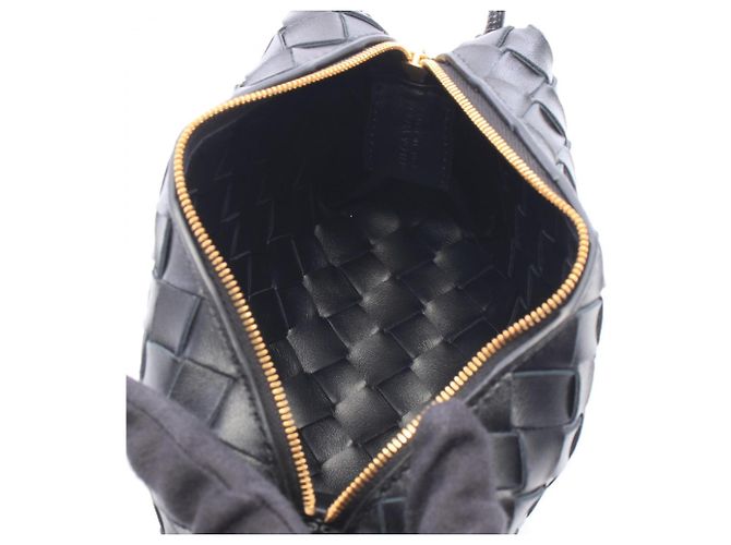 Bottega Veneta Mini Loop Camera Bag Intrecciato Nero - vista 3