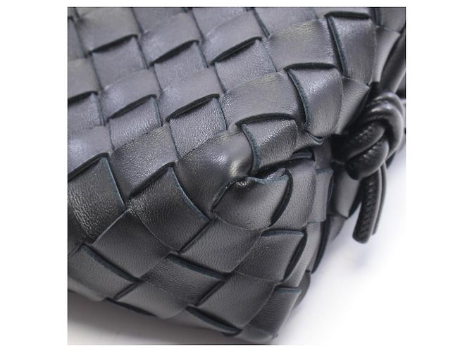 Bottega Veneta Mini Loop Camera Bag Intrecciato Nero - vista 5