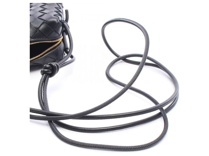 Bottega Veneta Mini Loop Camera Bag Intrecciato Nero - vista 6