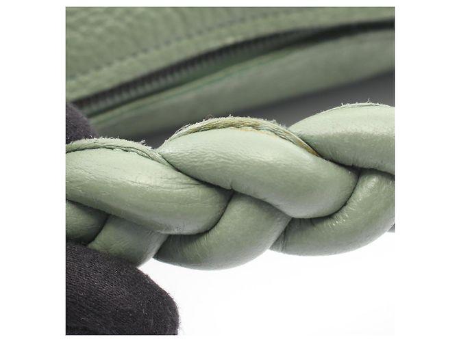 Borsa a tracolla hobo in pelle verde Bottega Veneta - vista 10