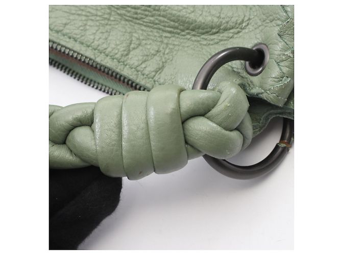 Borsa a tracolla hobo in pelle verde Bottega Veneta - vista 6