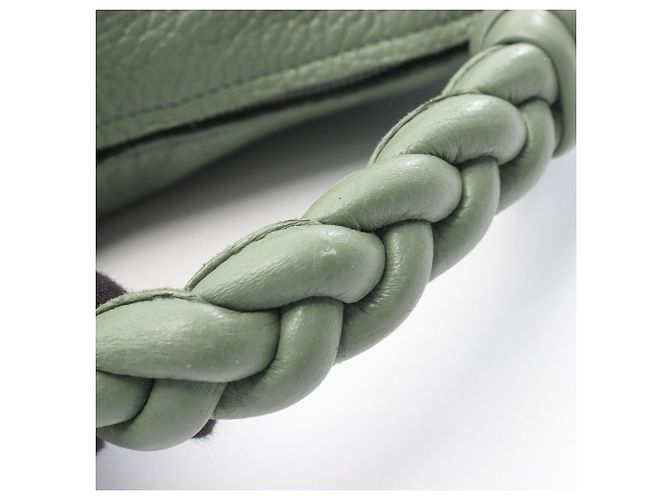 Borsa a tracolla hobo in pelle verde Bottega Veneta - vista 9