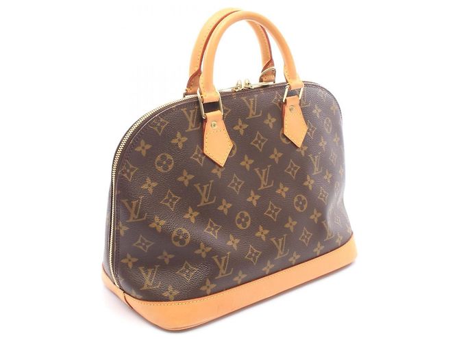 Borsa Louis Vuitton Alma PM Marrone Monogramma - vista 2