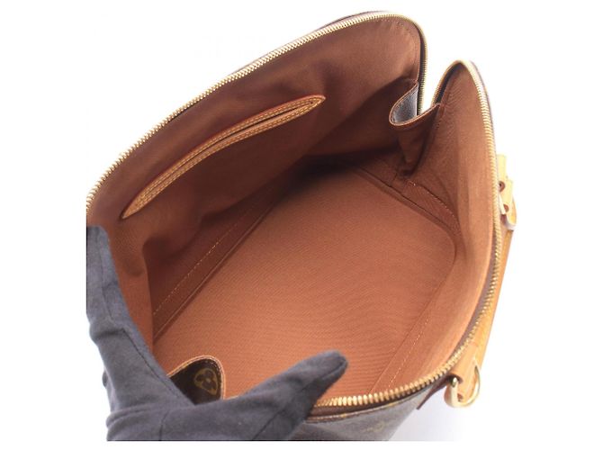 Borsa Louis Vuitton Alma PM Marrone Monogramma - vista 3