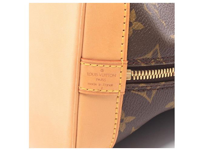 Borsa Louis Vuitton Alma PM Marrone Monogramma - vista 4