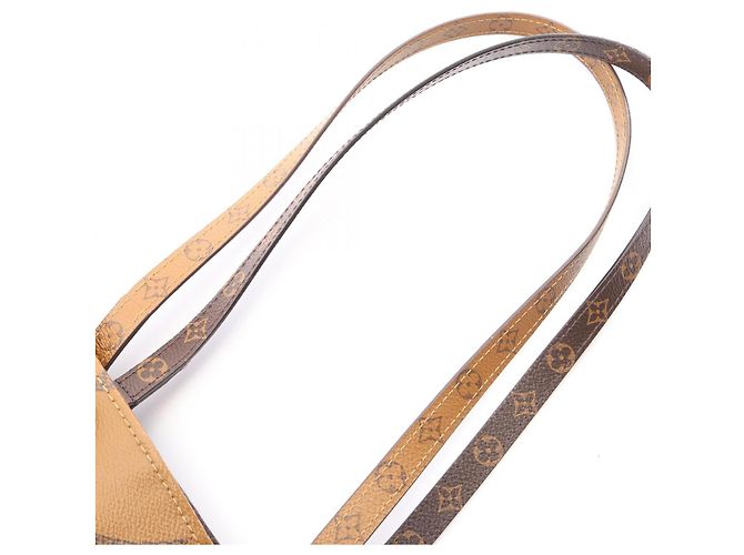 Borsa Tote Louis Vuitton OnTheGo GM Marrone Beige Monogramma - vista 11
