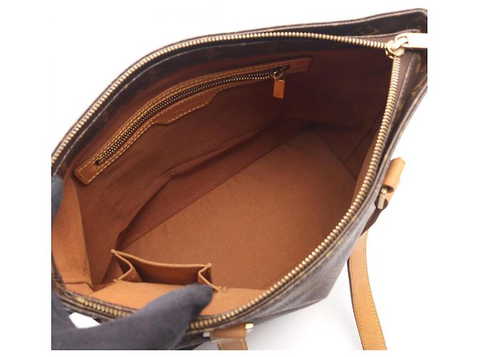 Borsa a tracolla Louis Vuitton Cabas Piano Monogram Marrone Monogramma - vista 3