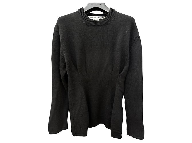Comme Des Garcons Schwarzer Pullover aus Acryl-Woll-Mischung - Ansicht 2