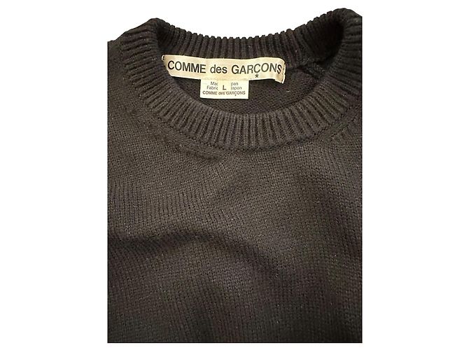Comme Des Garcons Schwarzer Pullover aus Acryl-Woll-Mischung - Ansicht 4