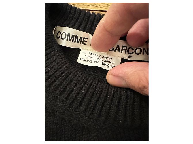 Comme Des Garcons Schwarzer Pullover aus Acryl-Woll-Mischung - Ansicht 5