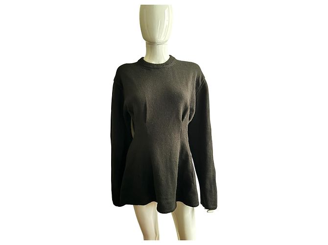 Comme Des Garcons Schwarzer Pullover aus Acryl-Woll-Mischung - Ansicht 8