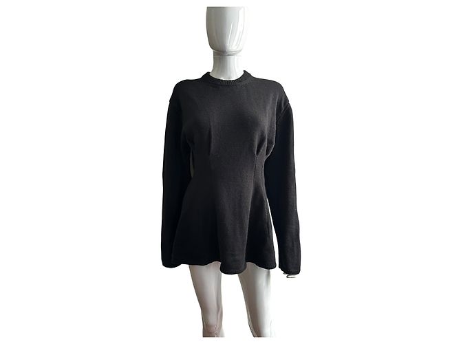 Comme Des Garcons Schwarzer Pullover aus Acryl-Woll-Mischung - Ansicht 9