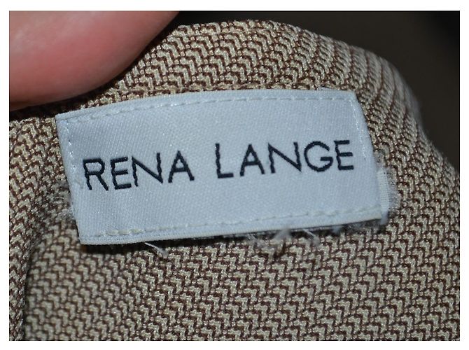 Rena Lange Beiges Etuikleid aus Wollmischung - Ansicht 5