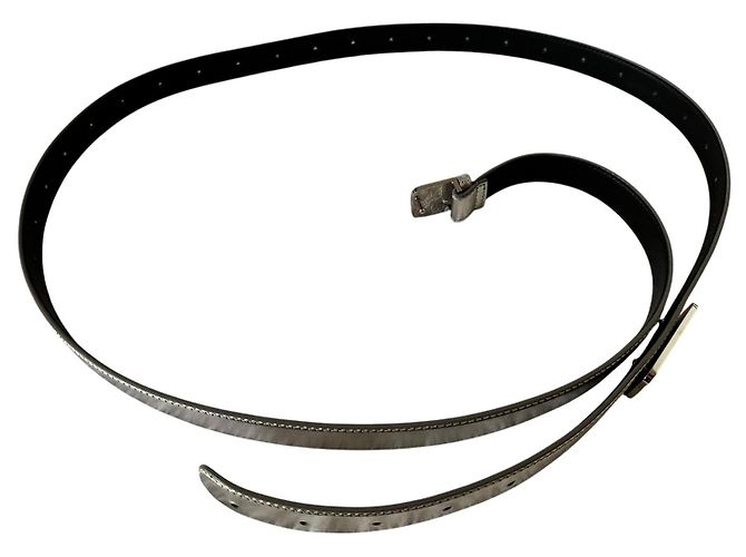 Autre Marque Peter Do Gürtel aus silbernem Leder - Ansicht 6