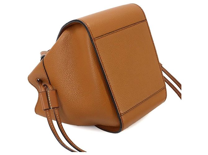 Borsa Loewe Hammock Drawstring Mini Marrone - vista 5