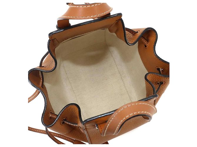 Borsa Loewe Hammock Drawstring Mini Marrone - vista 7