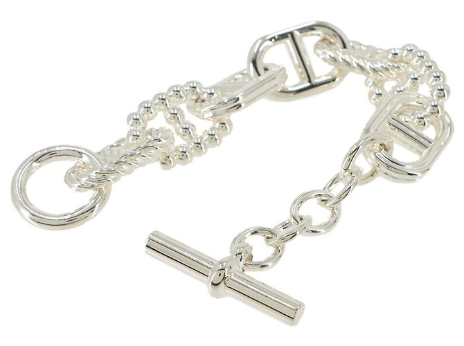 Hermès Bracciale Hermes Chaine d'Ancre Alea 2 Argento - vista 2