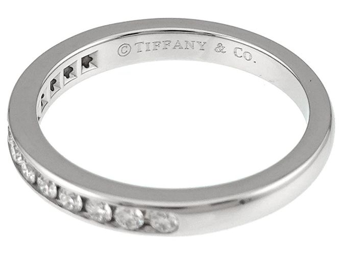 Tiffany & Co. Half Diamond Platinum Eternity Ring Silber - Ansicht 3