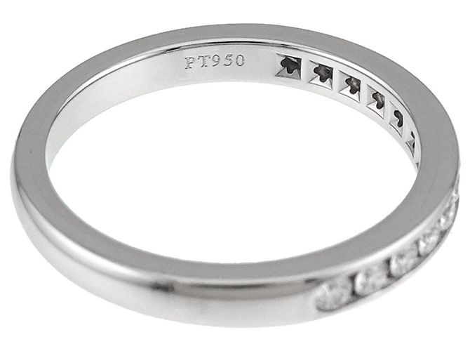 Tiffany & Co. Half Diamond Platinum Eternity Ring Silber - Ansicht 4