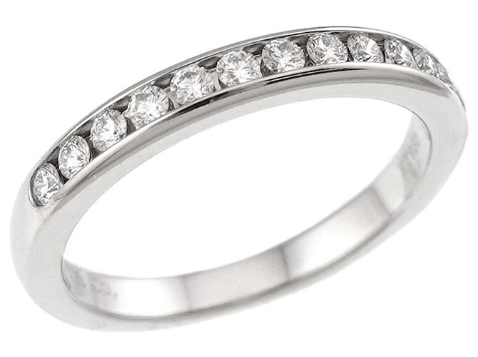 Tiffany & Co. Half Diamond Platinum Eternity Ring Silber - Ansicht 5