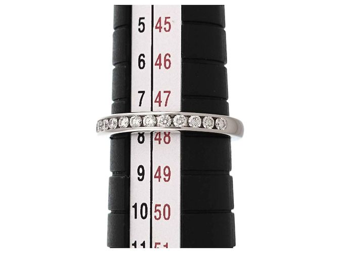Tiffany & Co. Half Diamond Platinum Eternity Ring Silber - Ansicht 6